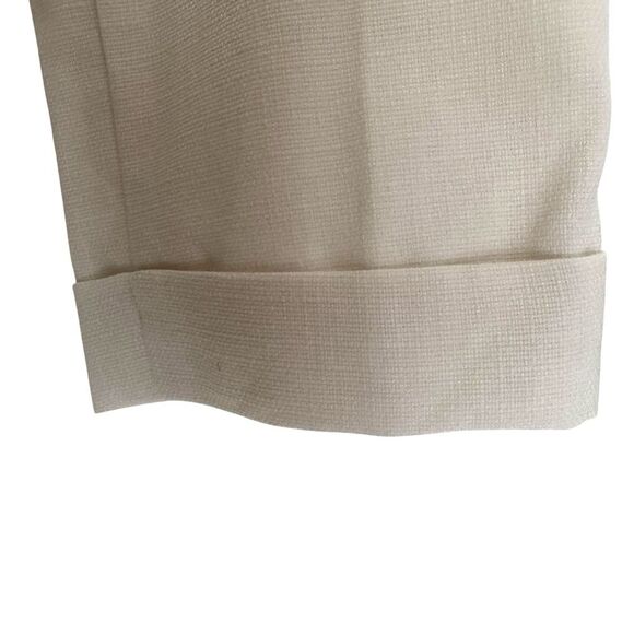 Ann Taylor Womens Size 4P Straight Ankle Ivory Dress Pants Trousers - Picture 4 of 9